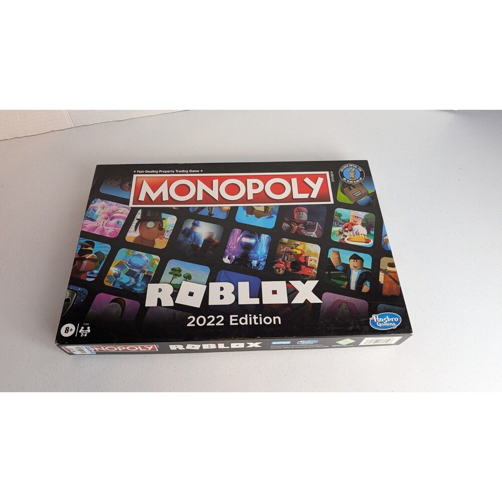 Monopoly Roblox 2022 Edition Board Game Night Classic Strategy 100% COMPLETE